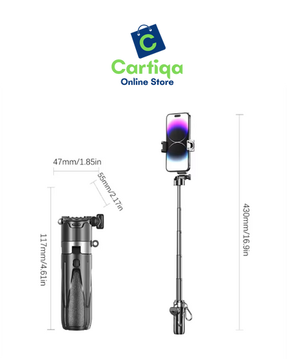P15Mini Selfie Stick Tripod Phone Stand with Wireless Control Portable Mini Tripod